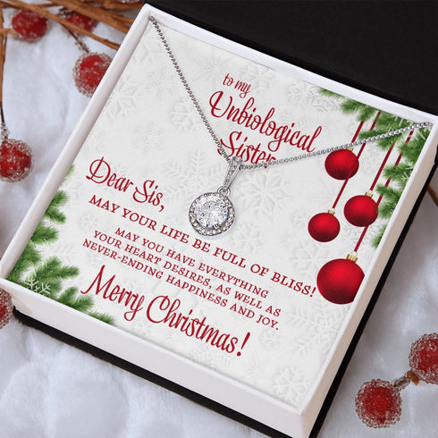 Unbiological Sis Christmas Gift Dazzling Necklace